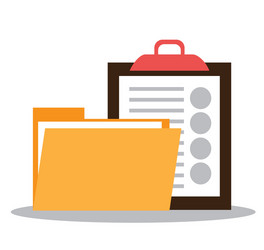 files and documents vector image