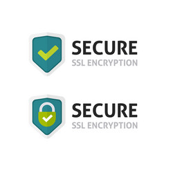 Secure SSL Certificate Shield vector image