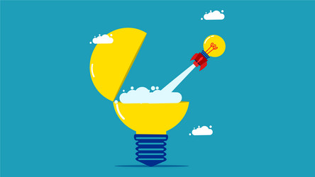 Introducing new innovations a creative start Vector Image