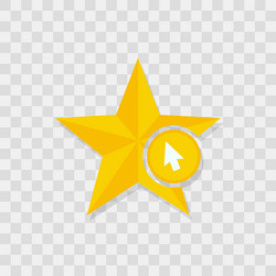 Star icon cursor vector