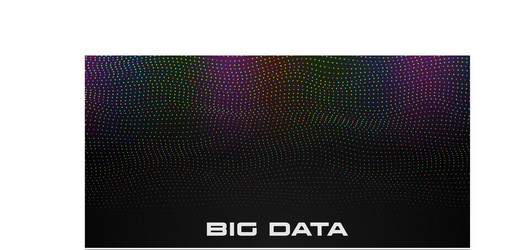 Abstract big data visualization wave structure vector