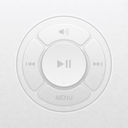 interface design elements for music player icons vector image