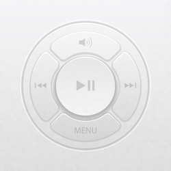 Interface design elements for music player icons vector