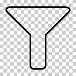 filter button web shape icon flat filtering vector image