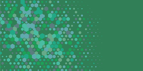 geometric multi size hexagon with color vector image