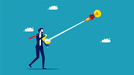 Introducing new innovations a creative start Vector Image