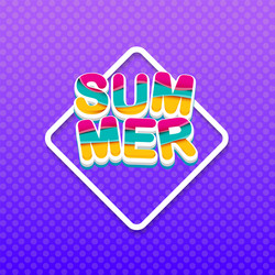 Special offer summer label design template vector