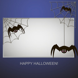 Spiders in the web tree vector