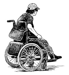 Young Woman in Wheelchair