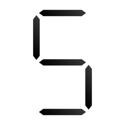 Digital display digits numbers numberals vector