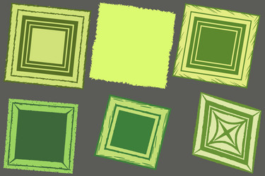 abstract pattern of nested square frames vector image