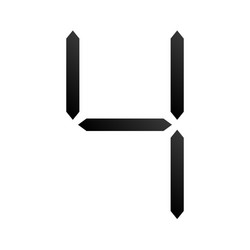 digital display digits numbers numberals vector image