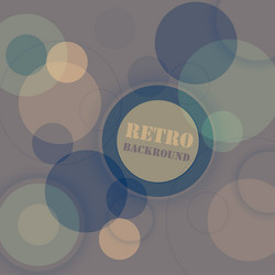 Retro background with circular pattern transparent vector