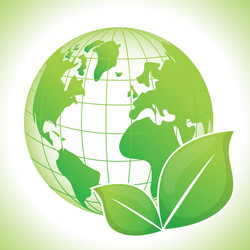 Earth day green background Royalty Free Vector Image