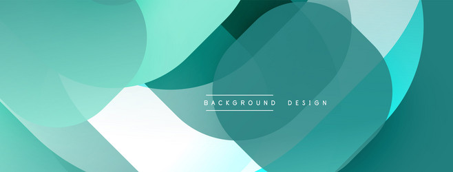 abstract design overlapping circles create vector image