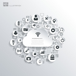 Modern Web Interface Background vector image