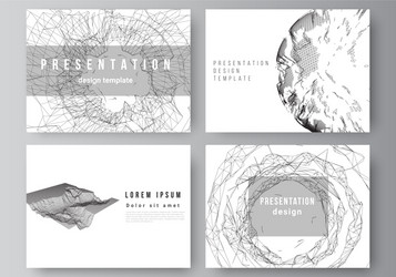 layout presentation slides design vector image