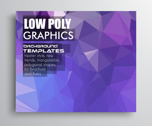 Low poly trangular trendy hipster background vector