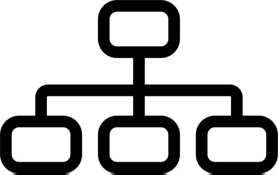 Graph separating icon isolated contour vector