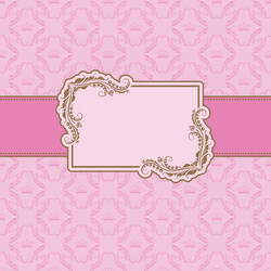 template frame design for greeting card vector