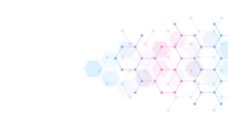 Abstract background hexagons shape pattern vector