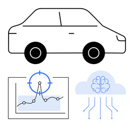 Autonomous smart bus data analytics dashboard Vector Image