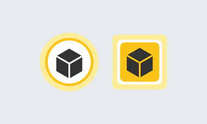 Box cube icon logo product concept vector