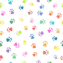 Seamless patterns with prints of animals vector