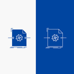 3d document file object processing line and glyph vector