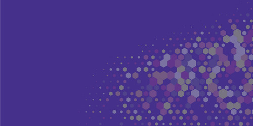 geometric multi size hexagon with color vector