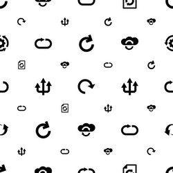 reload icons pattern seamless white background vector