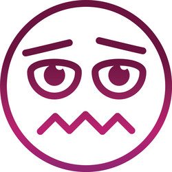 scared funny smiley emoticon face expression vector