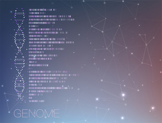 Big genomic data visualization vector