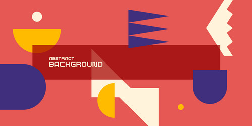 composition with geometric shapes abstract vector image
