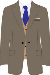 Red man suit Royalty Free Vector Image - VectorStock