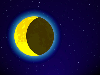 Diagram showing flight path to moon Royalty Free Vector