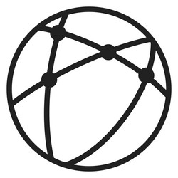 Global Connection Network Icon vector image