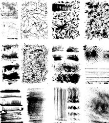 Grunge Texture Collection Vector Image