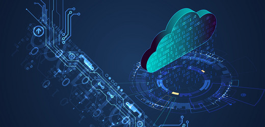 Cloud computing conceptabstract connection vector