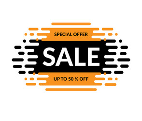 sale banner special offer design Vector Image