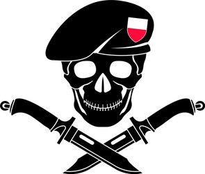 sign of special forces poland Vector Image