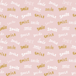 smile lettering seamless pattern hand drawn vector