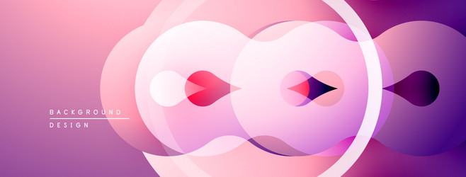 abstract circles overlap creating soft gradients vector image