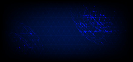 abstract tech circle structure design artwork vector image