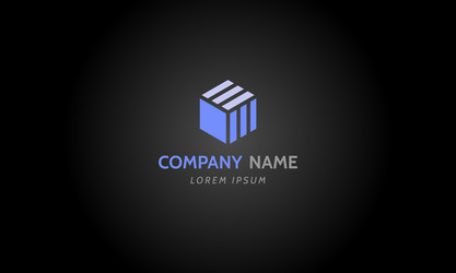 Box cube icon logo product concept vector