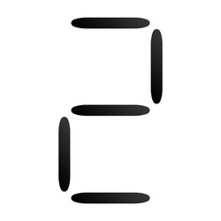 digital display digits numbers numberals vector image