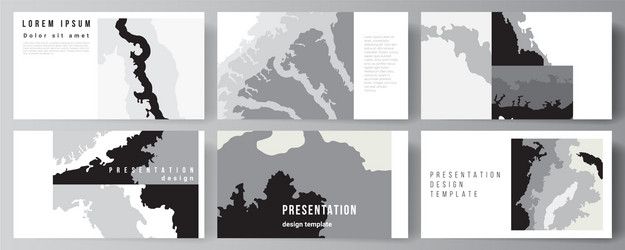 layout presentation slides design vector image