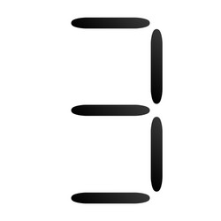 digital display digits numbers numberals vector image