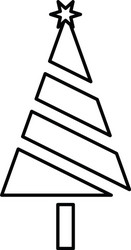 tree icon in creative design with elements vector image