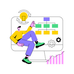 workflow process abstract concept vector